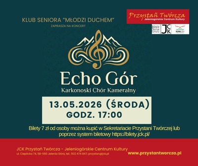 Plakat wydarzenia:  Karkonoski Chór Kameralny "Echo Gór" 